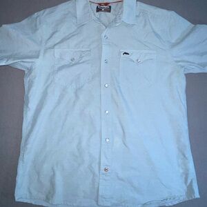 Simms pearl snap button up shirt